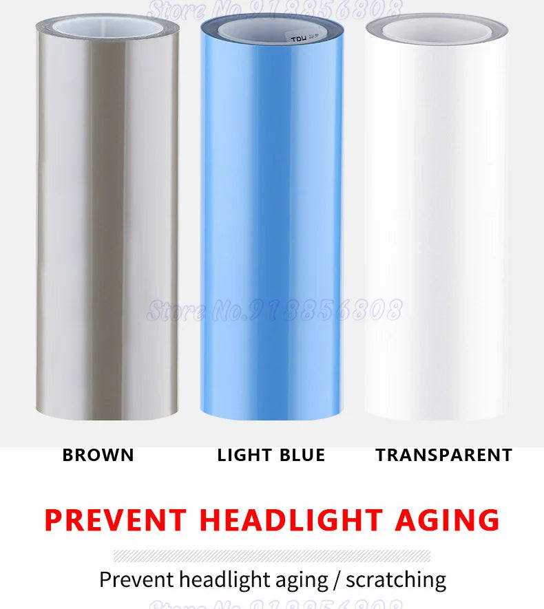 Car Headlight & Taillight & Fog Light Lamp wrap Film Smoke Black TPH PU PPF Protective Film For Car Styling Motorcycle Decorate