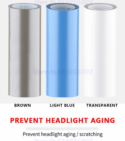 Car Headlight & Taillight & Fog Light Lamp wrap Film Smoke Black TPH PU PPF Protective Film For Car Styling Motorcycle Decorate
