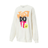 NIKE 2024 Women's AS W NSW CREW FLC OS SPRY GCEL Knit Hoodie HJ1504-133