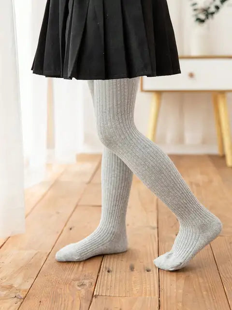 Meia-calça de algodão com bowknot para crianças, calças justas para bebês, colante de malha para crianças, primavera outono e inverno, 0 a 12 anos