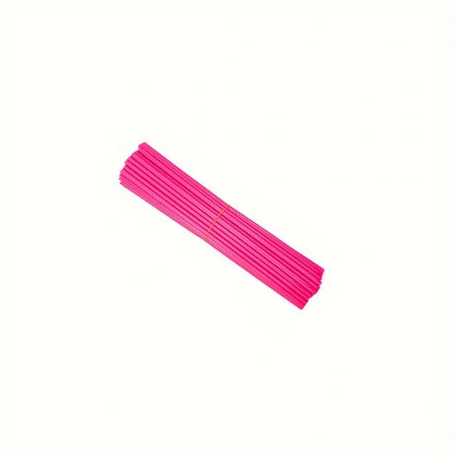72 protectores de radios para ruedas de motocicleta, cubiertas de piel para llantas, accesorios geniales para motocross, 11 colores 