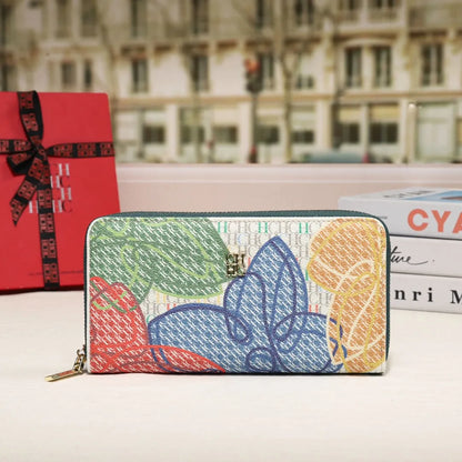 CH Premium Folding Printed Monogrammed Design High Quality Luxury Women's Handbags Square Wallet Classic Vintage Design Fashion