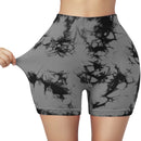 High Stretch Butt Lifting Tie Dye Fitness Shorts Women High Waist Summer Sport Yoga shorts Outdoors Sportwear
