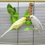 1Pc Bird Cuttlebone Holder Bird Cage Feeding Holder Vegetable Fruits Cuttlebone Holder for Parrot Parakeet Bird Feeder