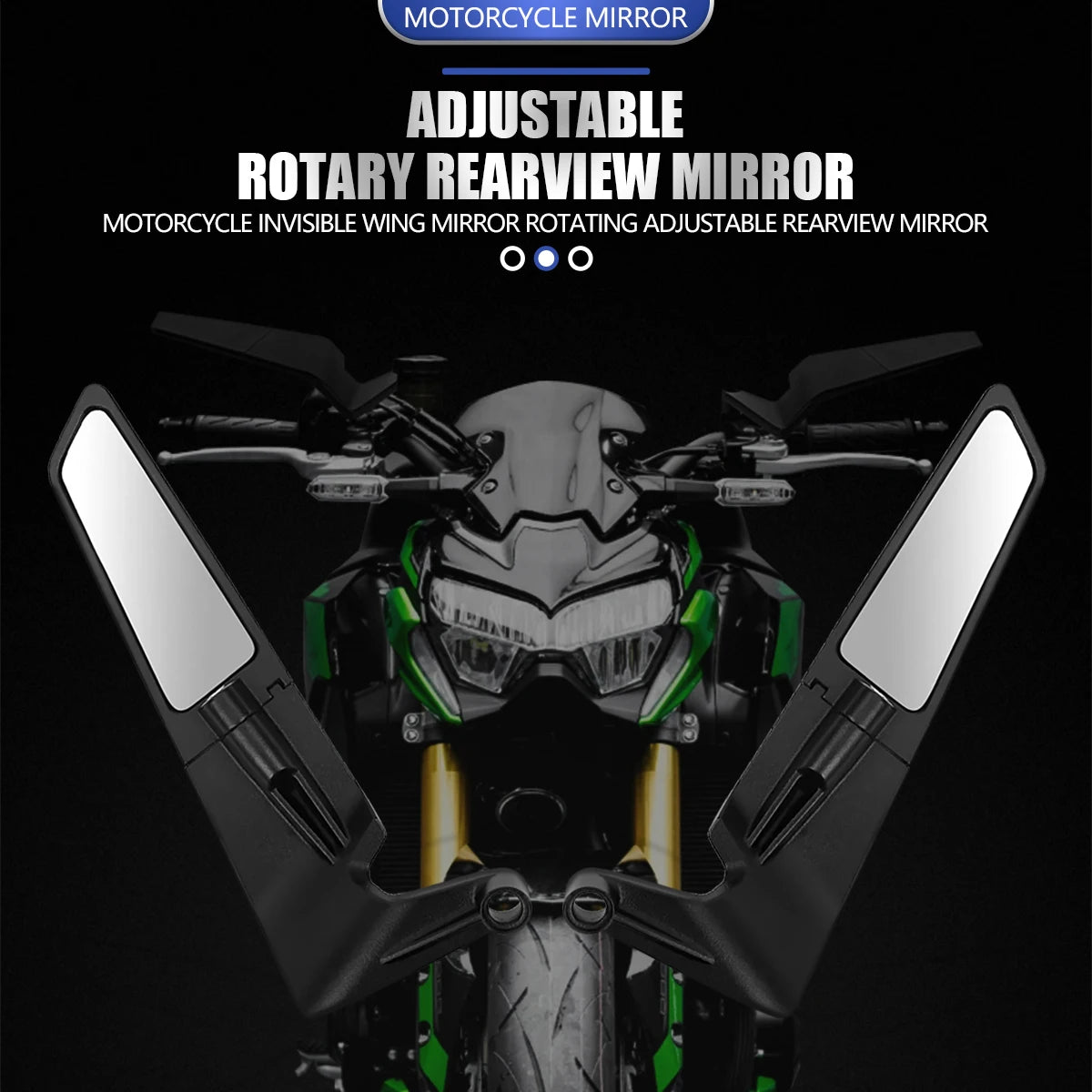 Motorcycle Accessories Mirrors Stealth Winglets Mirror To Rotate Adjustable Mirrors For YAMAHA MT 03 07 09 R1R3R7 XMAX KTM BMW
