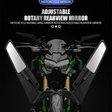 Motorcycle Accessories Mirrors Stealth Winglets Mirror To Rotate Adjustable Mirrors For YAMAHA MT 03 07 09 R1R3R7 XMAX KTM BMW