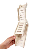 Hamster Wooden Hideout Cave Toy for Dwarf Hamsters Golden Bears Hideaway House with Peekaboo Design Small Animal Cage Accessories