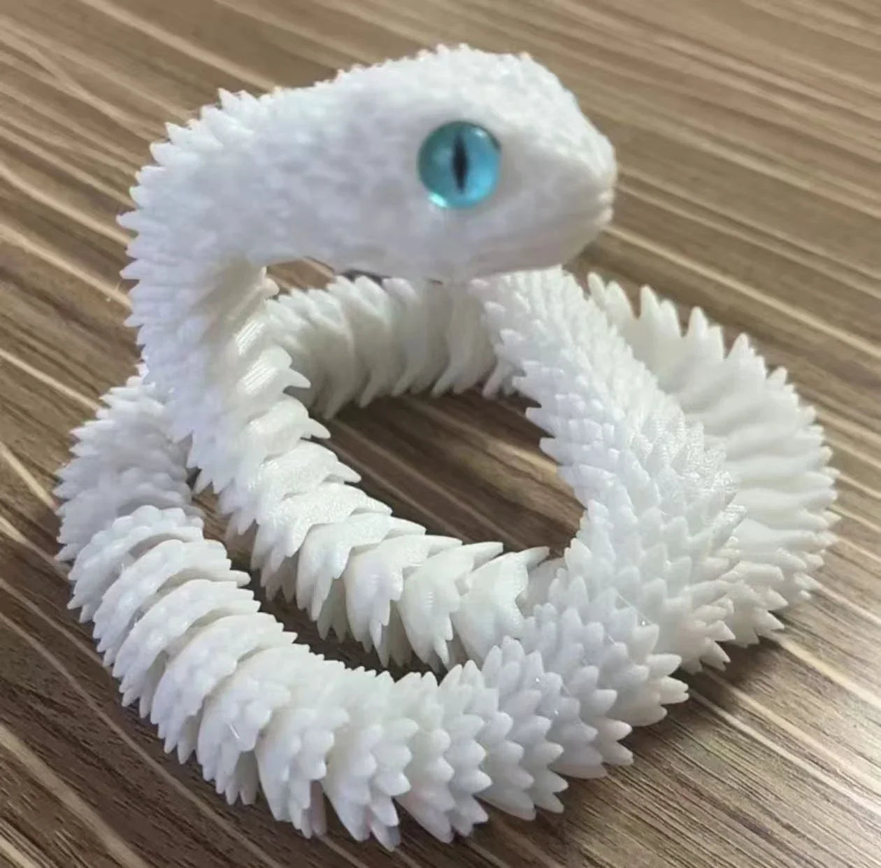 Figuras de serpiente con articulaciones giratorias impresas en 3D, adornos artesanales para el hogar, la oficina, el escritorio, el jardín, el paisaje, etc.