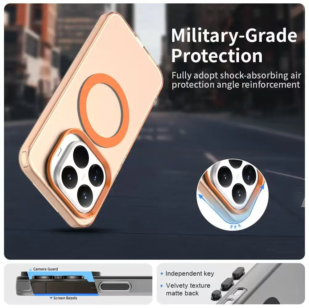 Luxury Matte Candy Magnetic Wireless Charging Transparent Case For Redmi Xiaomi 14T Pro 15T 15TPro For Magsafe Shockproof Cover