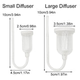 CO2 Diffuser for Aquarium Bubble Reactor CO2 System Atomizer for Fish Tank Live Plants Water Grass Grow Refiner with Suction Cup