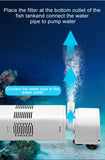 Aquarium Filter Pump Fish Tank Submersible Silent Air Oxygen Aerator Water Change Pump Aquarium Air Pump Wave Maker 220v