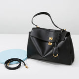 Bolso de mano de gran capacidad para desplazamientos, de piel suave de alta calidad, moderno bolso bandolera de viaje para mujer, maletín de negocios.