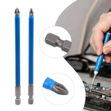 5Pcs PH2 Extra Long 127mm Magnetic Non-slip Screwdriver Bit Set 1/4 Hex Shank