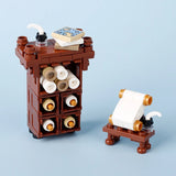MOC Notice Board Building Blocks Bee Farm Fountain Bonfire Stove Medieval Town Street View Water Wall Bridge Road Sign Brick Toy