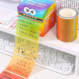 Mr. Paper 6Style 105Sheets/roll Pull-out Sticky Notes Student Stationery Sticky Notes Transparent Color Sticky Notes