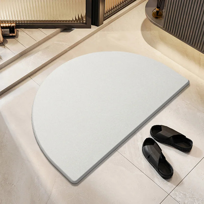 Alfombra de piedra de diatomeas, absorbente, antideslizante, de secado rápido, para ducha.