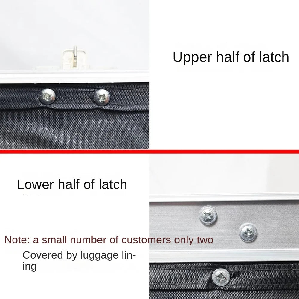 Portable Black Silver Luggage Password Lock Replacement Anti-Theft Suitcase Lock Buckle Security Tool Lock Catch Security Padlock