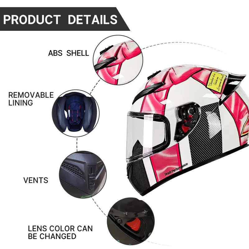 Full Face Helmet Motocross Helmet Breathable Helmet Wear-Resistant Helmet For Motorcycle Anti-Fall Motorcycle Helmets Supplies
