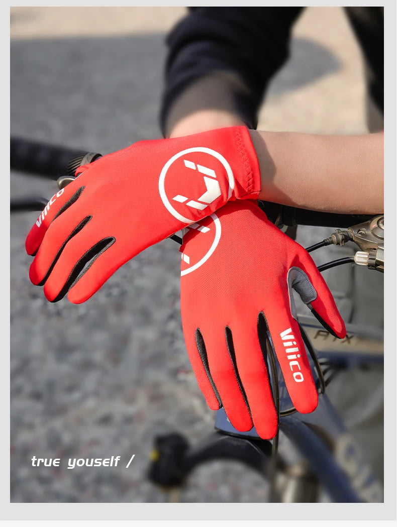 Touch Screen Long Full Fingers Half Fingers Gel Sports Cycling Gloves MTB Road Bike Riding Racing Women Men Bicycle Gloves