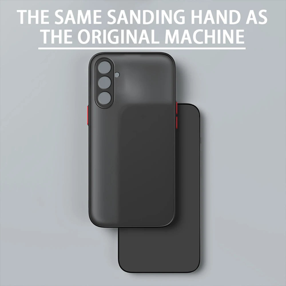 Luxury Matte Samung A15 A05 A05s Case Silicone Edge Hard PC Matte Back Cover For Samsung Galaxy A54 A34 5G Camera Protect Fundas