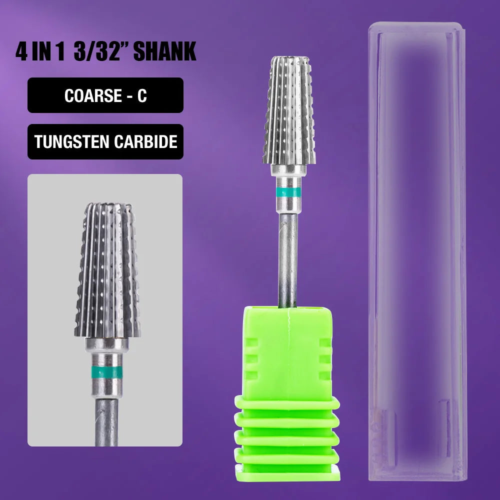 1pc Nail Drill Bit Rotate Burr Milling Nail Cutter Bits Electric Drill Machine For Manicure Pedicure Tools