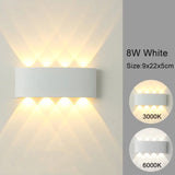 Apliques de pared LED modernos para interiores y exteriores, luces blancas de montaje en pared para sala de estar, pasillo, dormitorio, decoración
