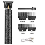 T9 Vintage Men's Electric Hair Clipper Beard Trimmer/Rechargeable Hair Cutting Machine With Nose Hair Trimmer Kit Boyfriend Gift