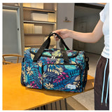 Oxford Leaves Large Capacity Travel Tote 2026 New High Quality Durable Bags Portable Daily Commute Versatile Travel Bags