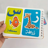 Arabic Letters Learning Card Book, Language Learning Teaching Aids for Beginners, Kindergarten Classroom Teaching Supplies