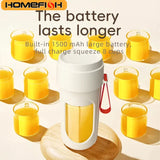 12 Blades Electric Portable Blender 350ML Juicer Fruit Mixers USB Rechargeable Smoothie Juicer Cup Squeezer Juice Maker