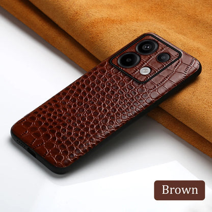 Genuine Cowhide Leather Phone Case for Xiaomi Mi 14 Ultra 13T Pro 14T Pro Poco X6 Pro Back Cover for Redmi Note 13 Pro Plus 5G