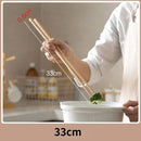 Japanese Extra Long Wooden Chopsticks Polished Beech Wood Fried Food Noodle Anti-slip Chopsticks Kitchen Cooking Tools