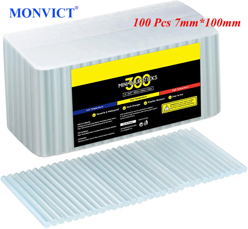 50 100 200 Pcs Mini Hot Glue Gun Sticks Diameter 7mm 11mm All-Purpose Clear Adhesive Glue Sticks for DIY Sealing Repairing