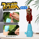 Anime Spiderman Bamboo Dragonfly Flying Toy Iron Man Captain Rotating String Flying Toys Outdoor Toy for Boys Children Gift