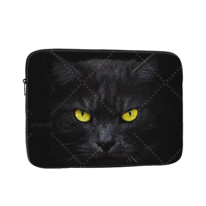 Black Cat Laptop Bag Tablet Notebook Case For Hp Dell Lenovo Computer For Macbook Air Pro Retina 10-17 Sleeve
