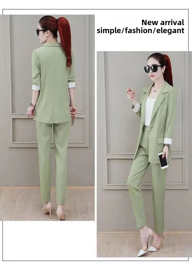 Spring Autumn Popular Women's Suit Set Three Pieces Fashionable Elegant Summer New Arrival Professional Clothing Outerwear