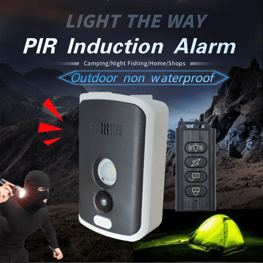 Wireless PIR Infrared Thermal Alarm Remote Control Outdoor Camping Anti-Animal Alarm Human Detection Sensor
