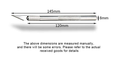 Non-Slip Metal Scalpel Knife Tools Kit Paper Cutter Engraving Craft Knives +5pcs Blades Mobile Phone PCB DIY Repair Hand Tools