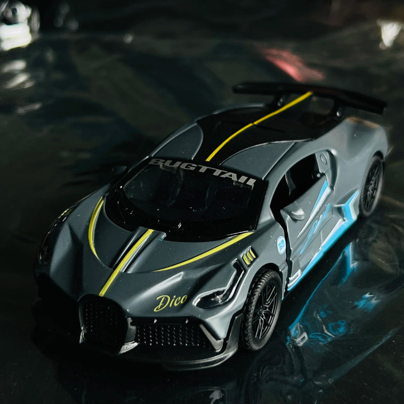 Children's alloy car model, boy simulation, openable car model, toy car, internet famous new ornament