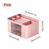 1PC Pen Organizer With 2 Drawer Multi-Functional Pencil Holder For Desk Holder Storage Box For Desk Office Supplies Vanity Table