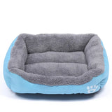Soft Square Large Dog Sofa Elastic Dog House Cushion Winter Warm Medium Dog Bed Washable Cat Kennel House Accessories