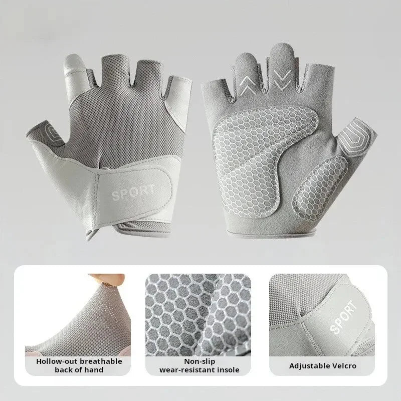 Guantes de entrenamiento con excelente agarre, ligeros, para gimnasio, levantamiento de pesas, ciclismo, ejercicio, entrenamiento, fitness, remo, unisex.
