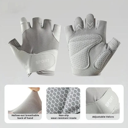 Guantes de entrenamiento con excelente agarre, ligeros, para gimnasio, levantamiento de pesas, ciclismo, ejercicio, entrenamiento, fitness, remo, unisex.