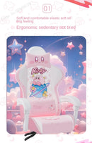 Cute Cartoon Gaming Chair Computer Office Chair Home Reclining Lift Comfortable Student Dormitory Swivel Chair Nylon Feet