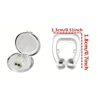 Dilatador nasal magnético antirronquidos, dispositivo de clip nasal para dejar de roncar, respiración fácil, mejora el sueño para hombres y mujeres.