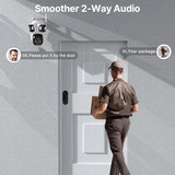 Three Lens PTZ IP Camera Outdoor HD Three Screen WiFi Security Camera Auto Tracking Dual Len Wirelss CCTV Camera iCsee
