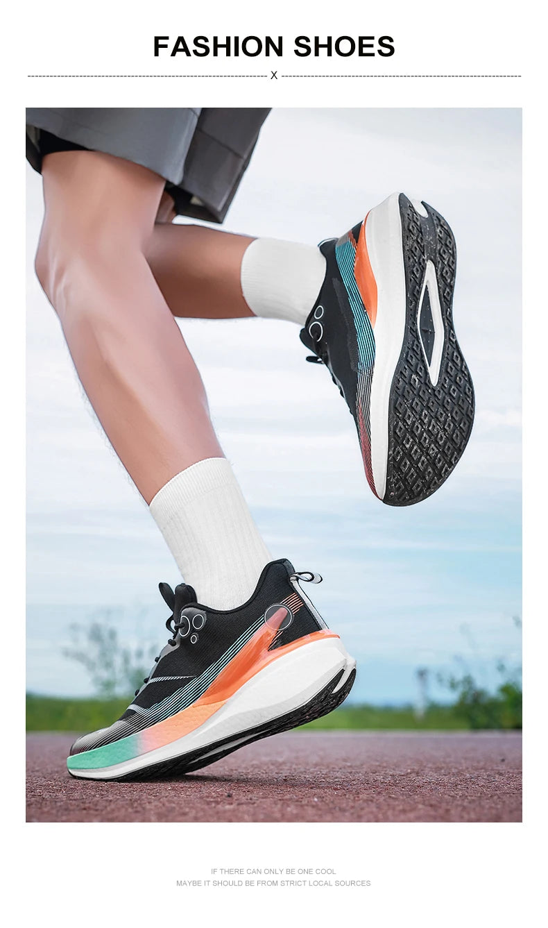 Men's Spring and Summer Soft Bottom Breathable Mesh sneaker Non-slip Wear-resistant Running Outdoor Casual Low-top Men's Shoes