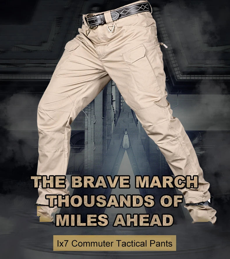 Tactical Cargo Pants Men Combat Outdoor Hiking Work Joggers Lightweight Trousers Male Elasticity Multiple Pockets Resistant Pant