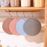 Silicone Round Teacup Mat Table Insulation Mat Dish Non-slip Placemat High Temperature Light Luxury Anti-scalding Casserole Mat