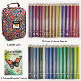 72/120/180/260 Color Lead Pencil Set - Vibrant Watercolor-Style Pencils, Erasable, Perfect for Artists & Beginners, Art Supplies